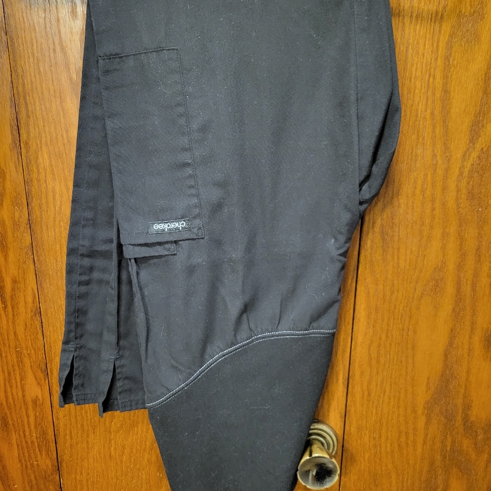 Black Cherokee maternity scrub pants